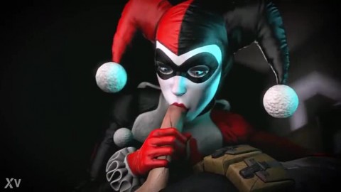 Harley Quinn Suck dick and cum