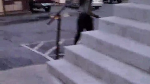 Fat ass hooker walking