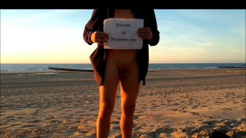 Naked at the beach