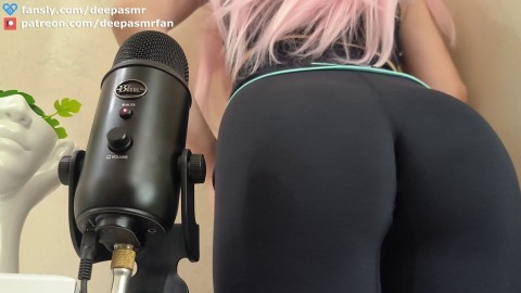 ASMR Girl Scratching ASS in tight leggings