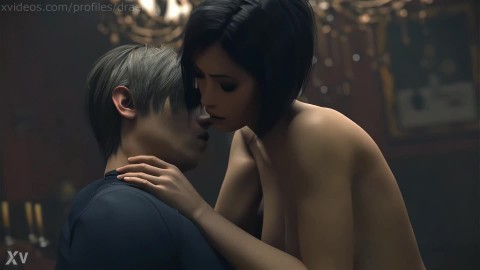 Ada Wong Hard Fuck Leon in Stockings 1080 60fps