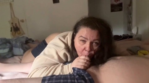 Surprise Cum in Mouth for a GILF! Compilation