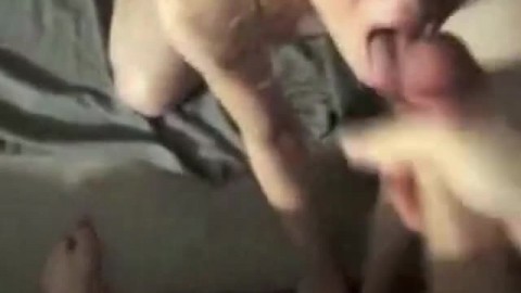 Cute girl sucks and licks balls and earns huge facial reward