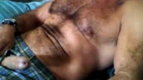 Moustache dady jerking off (no cum)