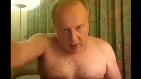 grandpa cum on webcam