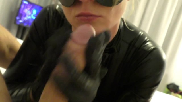 Blow Job and ForesSkin play by my tongue and Hand Job in Latex Gloves