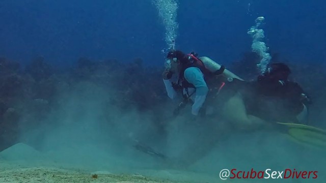 SCUBA Sex in a Miniskirt by a Beautiful Coral Reef