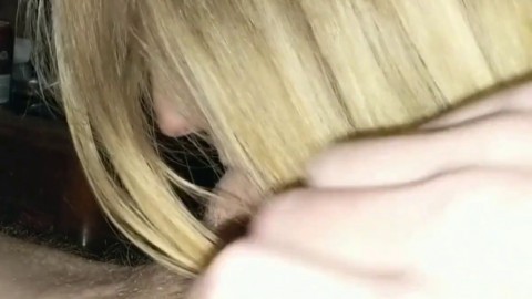 Big-titted blonde Nichole loves sucking cock and swallowing cum.