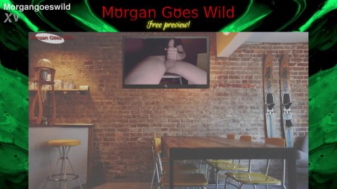 Morgan Goes Wild - Wanking on TV - Free preview