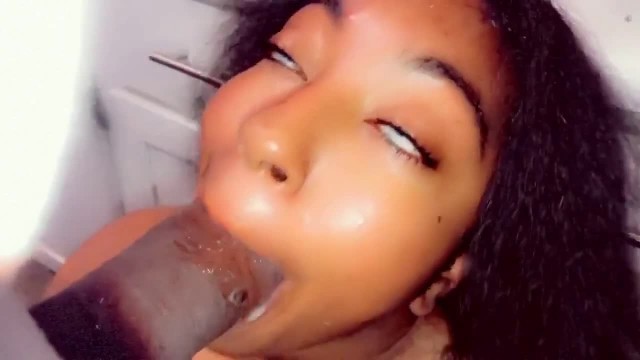 Small Ebony Gets Throat-Fucked by BBC for Slow Dinner