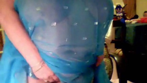 Obese Granny Strips on Webcam